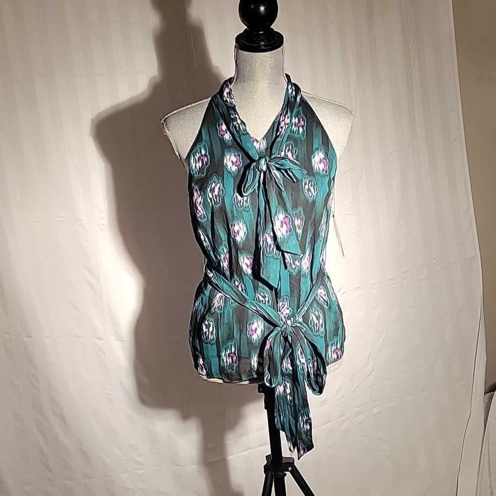 SCOOP Halter Neck Tie Top, Size: XS, NWT